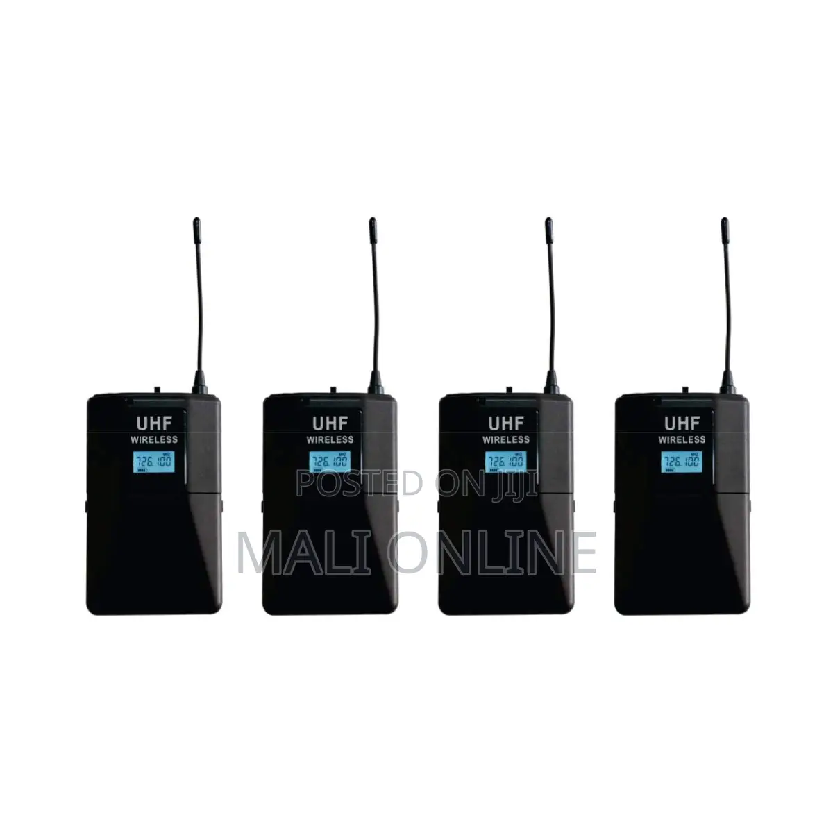 4-channel Uhf Wireless Microphone System 4 Lapel Mics
