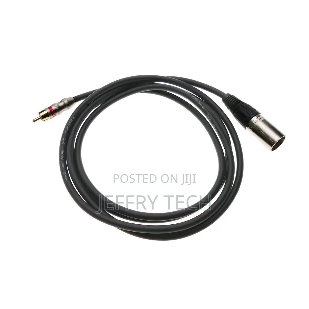 Audio Cable XLR Microphone 3pin Male to Male Rca 1m