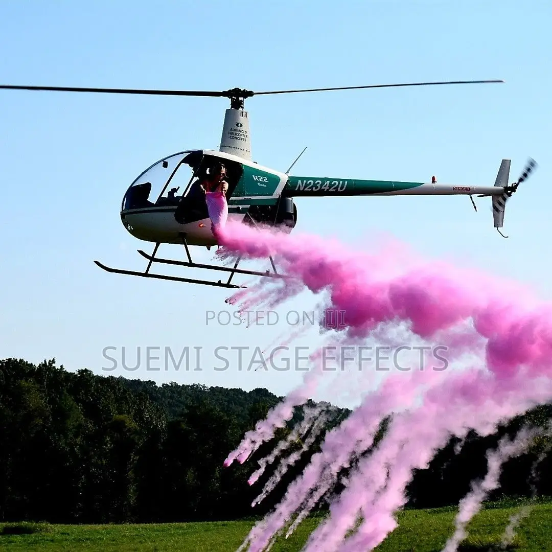 Helicopter Gender Reveal + Powder Blast Show