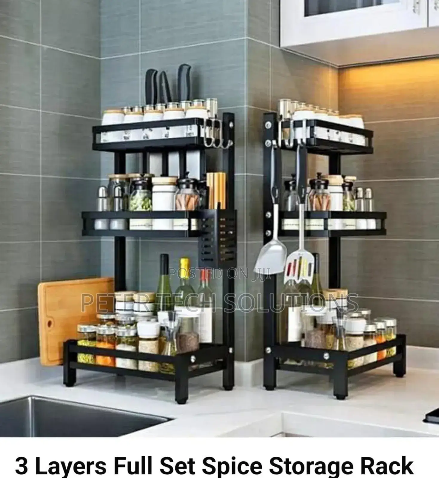 3 Layer Full Set Spice Storage Rack