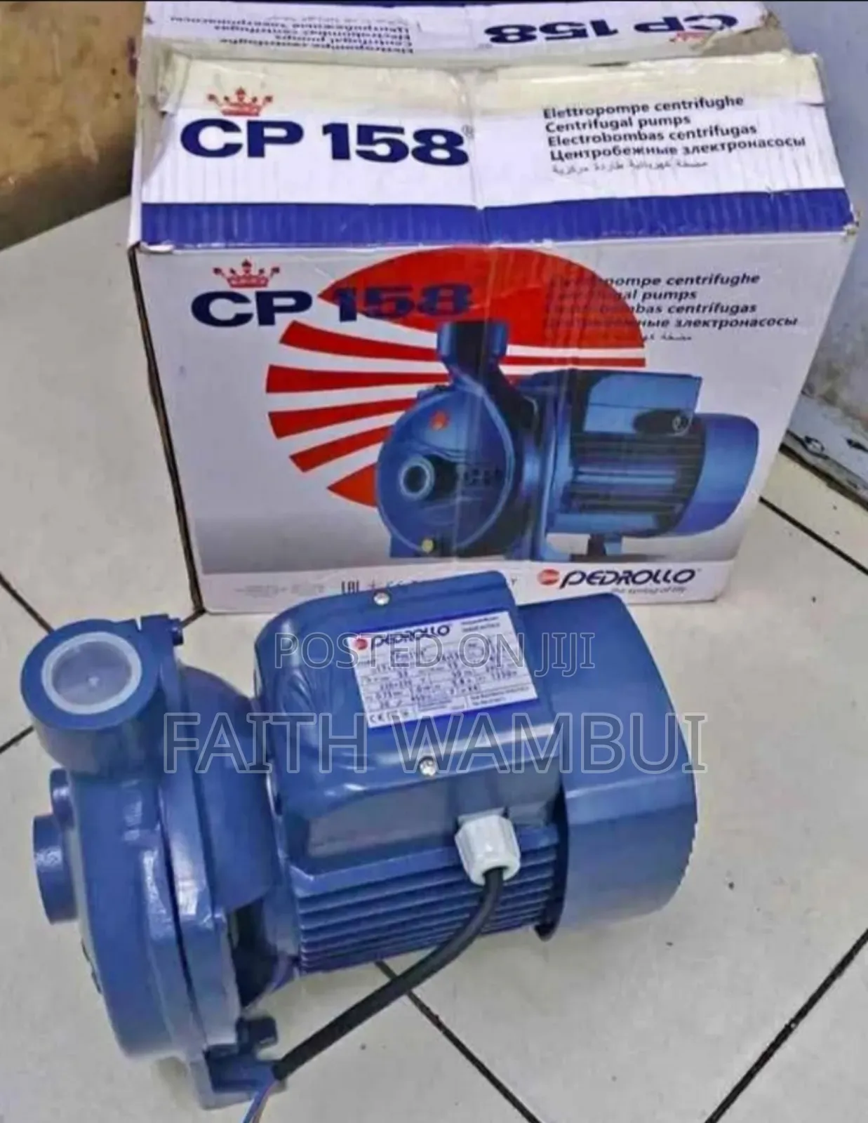 1hp Pedrollo Water Pump*Water Pump Pedrollo 1hp