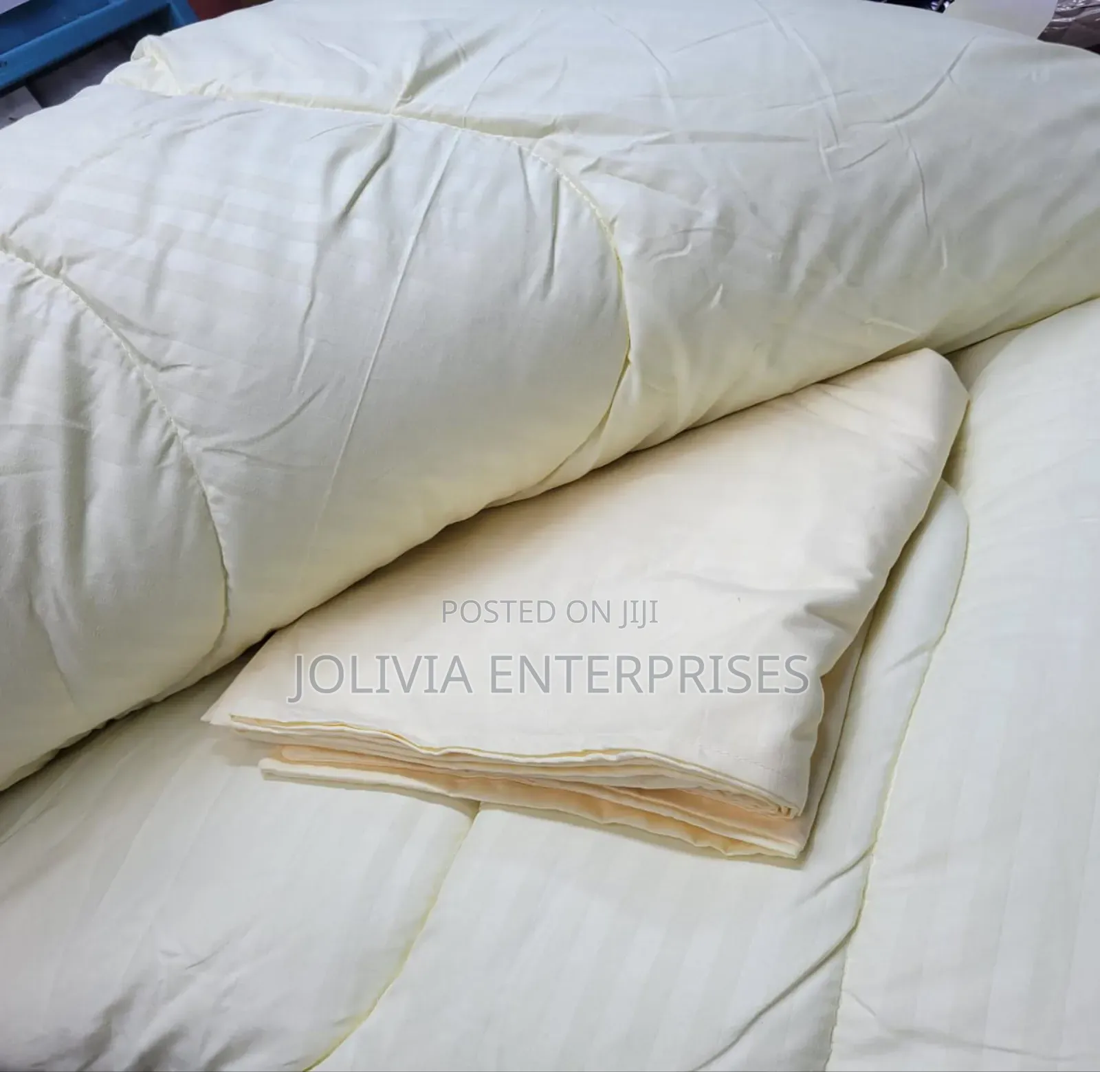 Hotel Quality 4 PCS Set Cotton Striped Binded Duvet