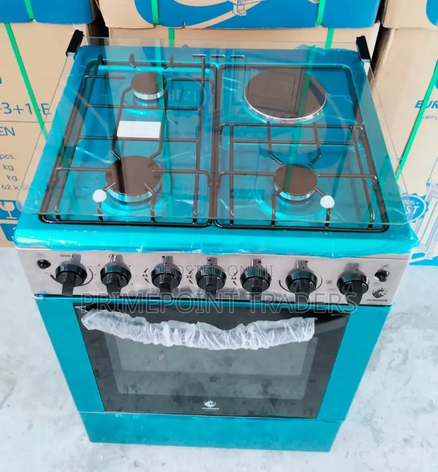 60*65 Euroken 3+1 Standing Cooker✓
