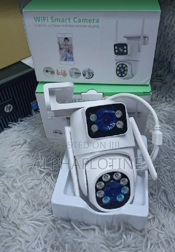 Icsee Dual Lens Wifi Ip Camera Wireless Outdoor CCTV PTZ