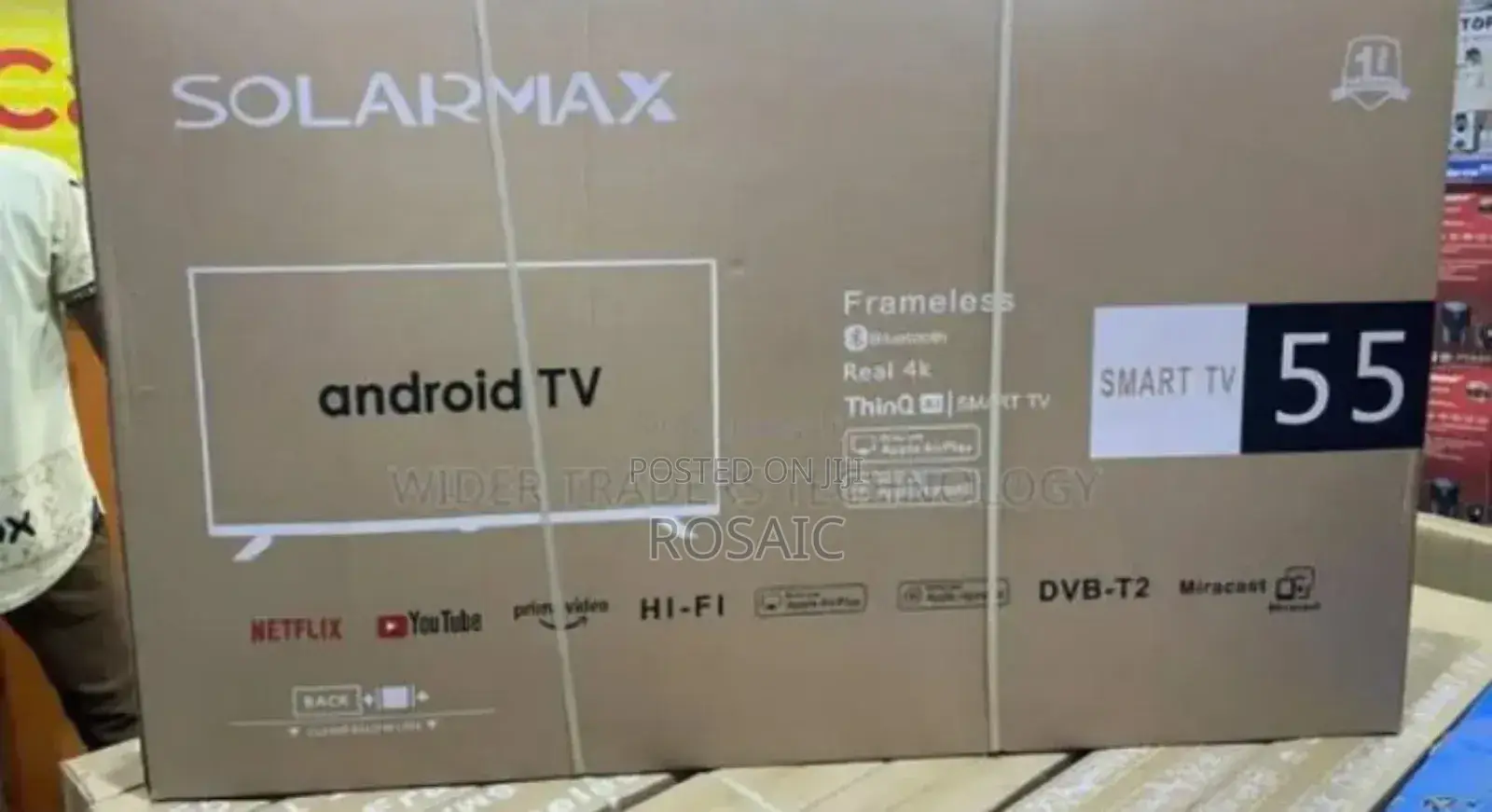 Solarmax 55 Inches Smart Android Tv Frameless