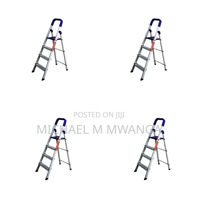 Anti-Slip 4-Step Aluminum Ladder