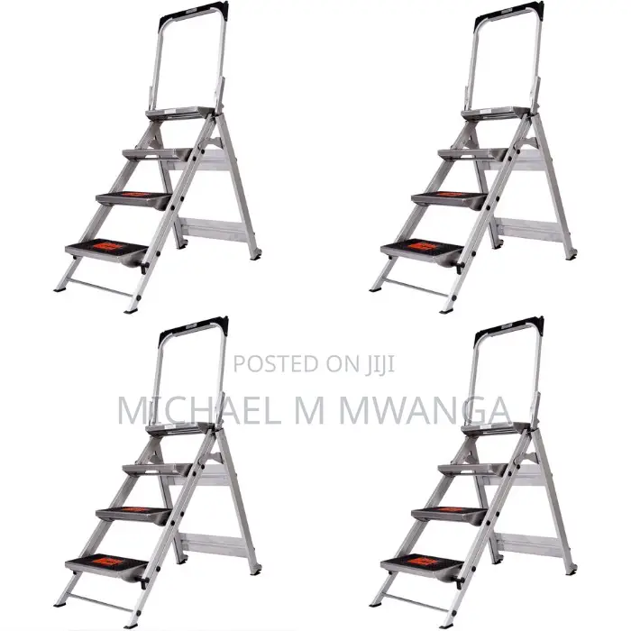 Compact 4-Step Aluminum Ladder