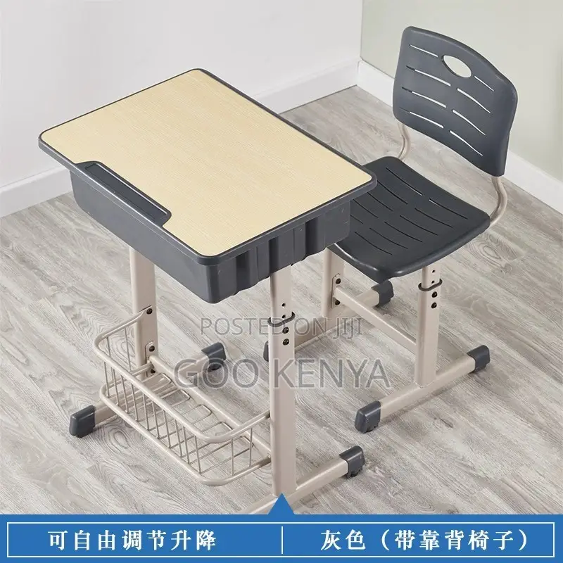 School Desk; Modern Design School Desk and Chairs