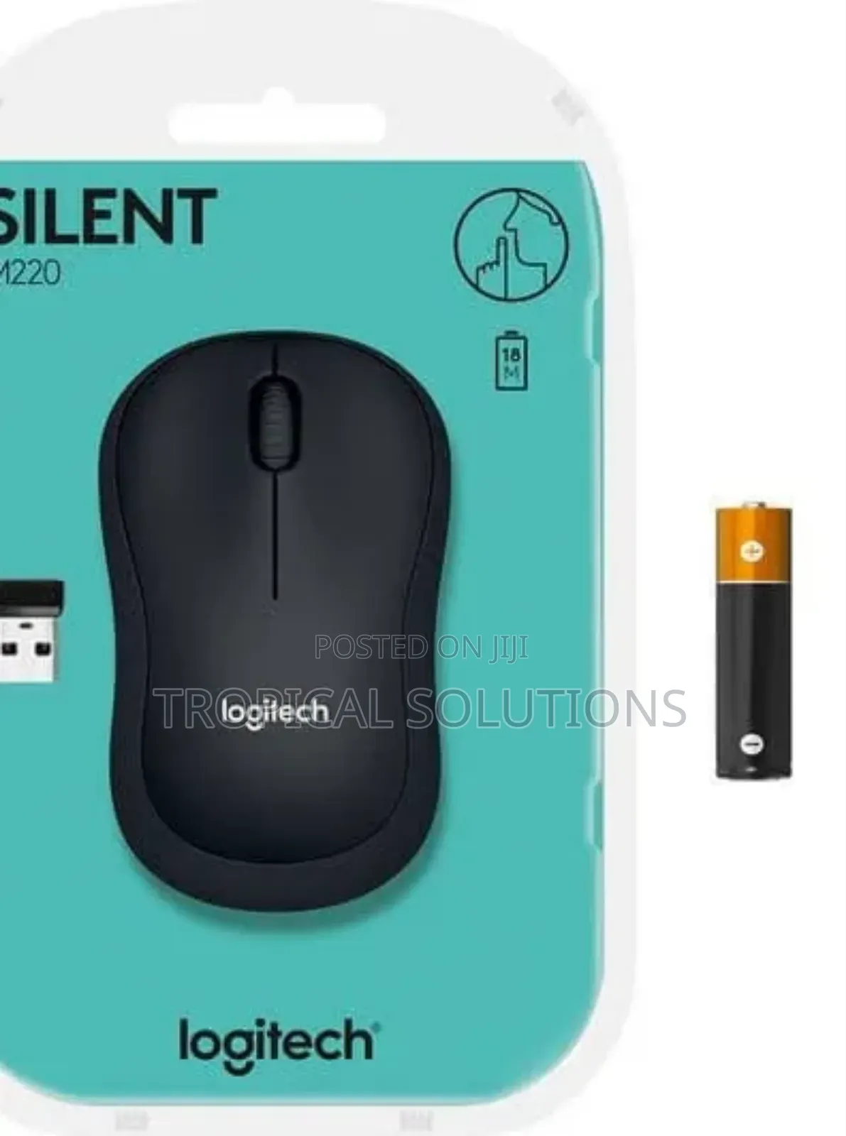 Logitech M220 Silent Mouse Blue, Charcoal Black M220