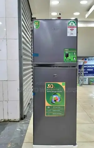 Syinix 138ltr 2 Door Refrigerator Grey#S138*L