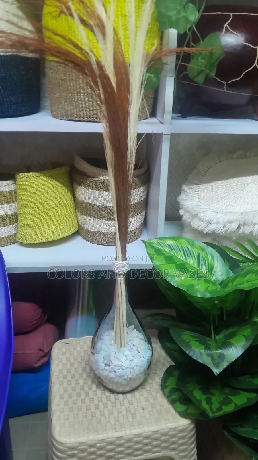Home Decor Glass Vase Set Up