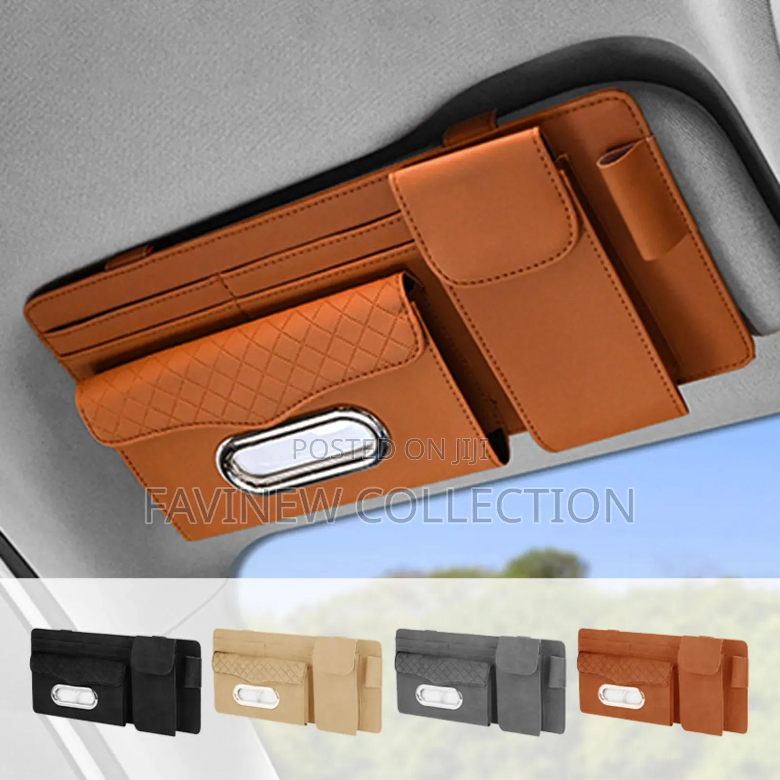 Multifunctional Car Sun Visor Organizer Storage Bag