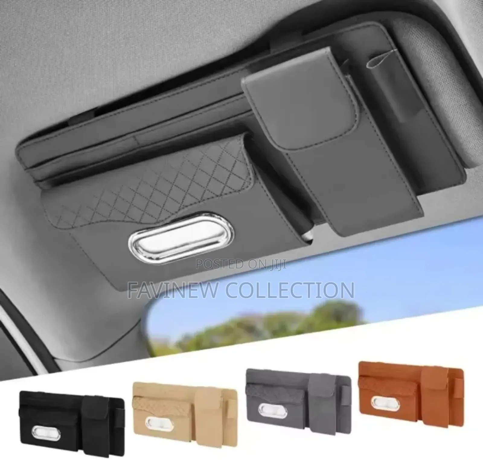 Multifunctional Car Sun Visor Organizer Storage Bag