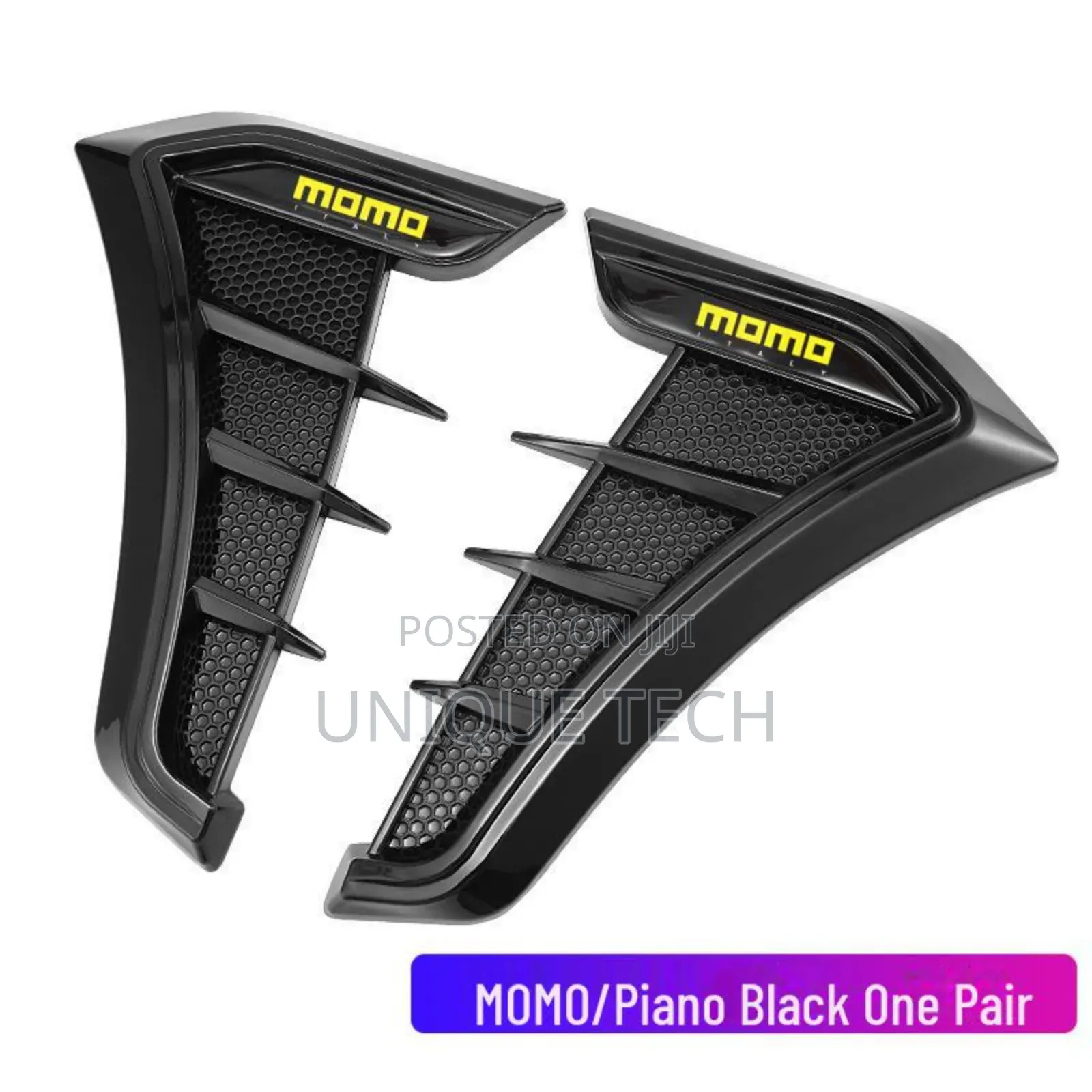 2pcs Universal Black Side Vent Styling Kit