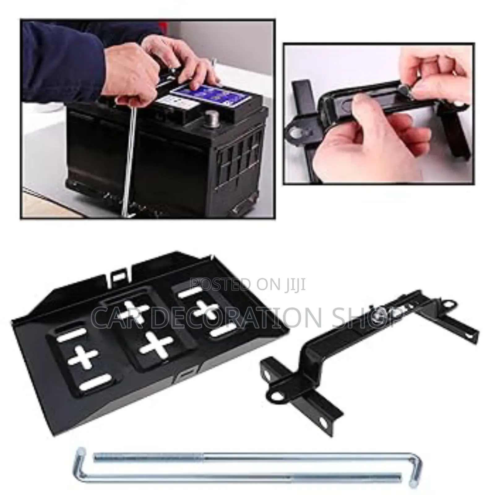 27cm Adjustable Battery Tray +Hold Down Clamp
