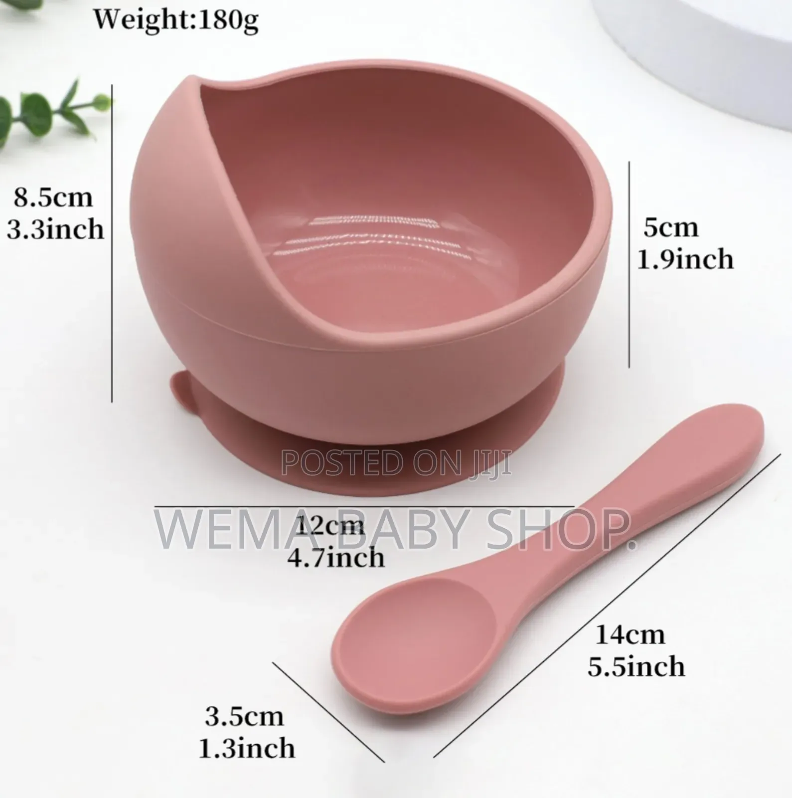 Baby Silicone Bowl With Matching Spoon