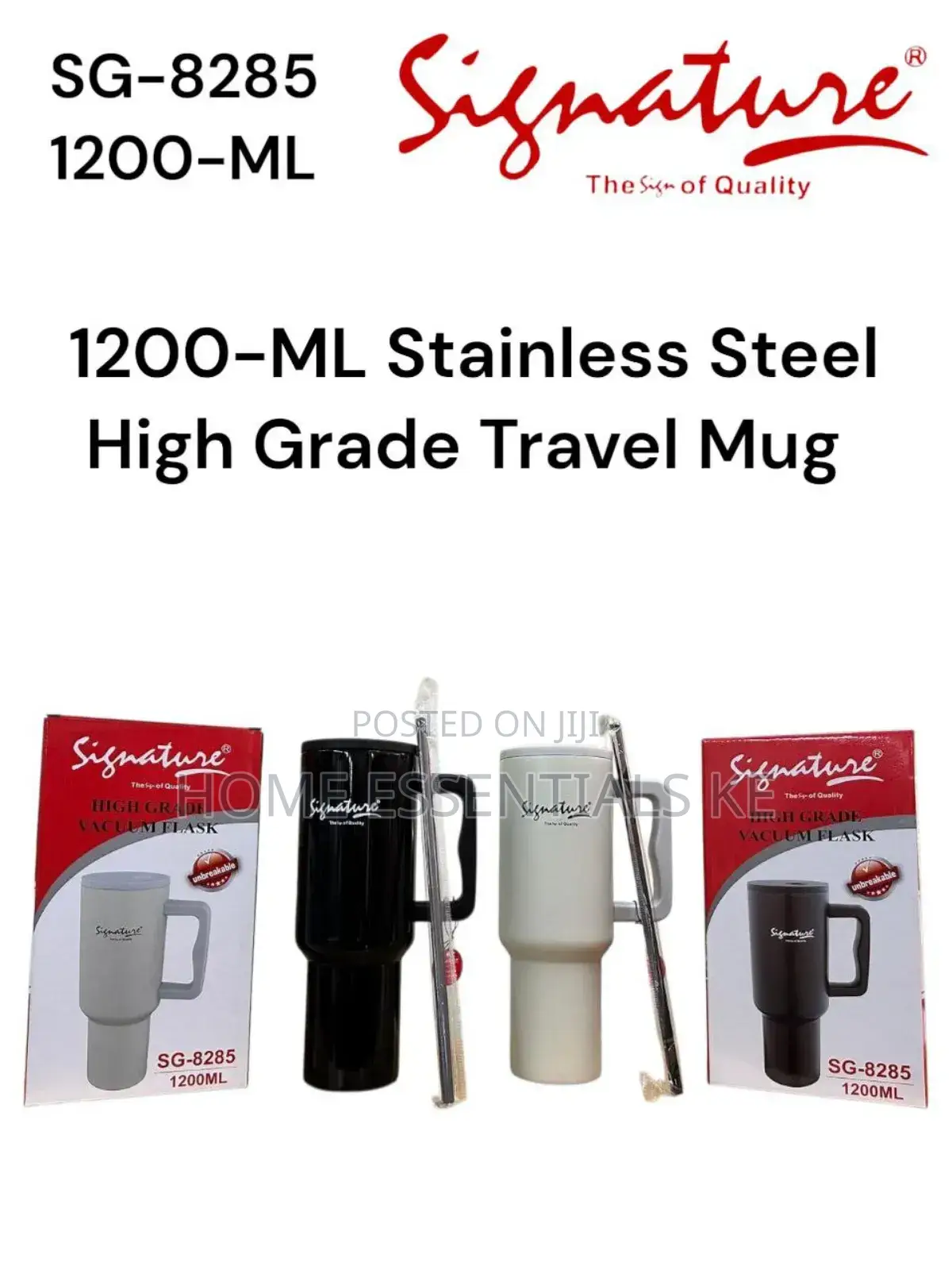 1.2l Signature Stainless Vacuum Travel Mug