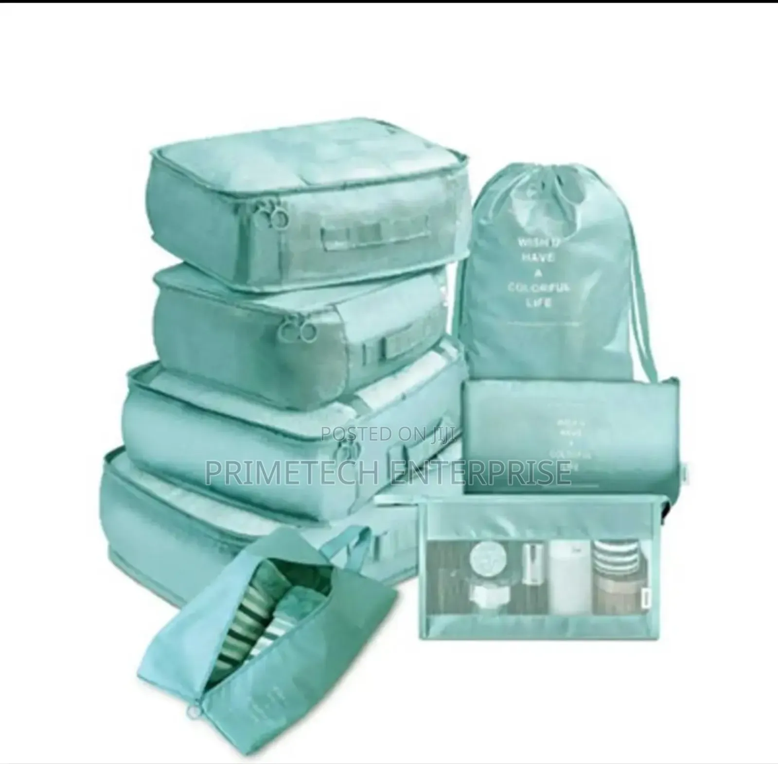 8pcs Travel Kit Organiser-Oxford
