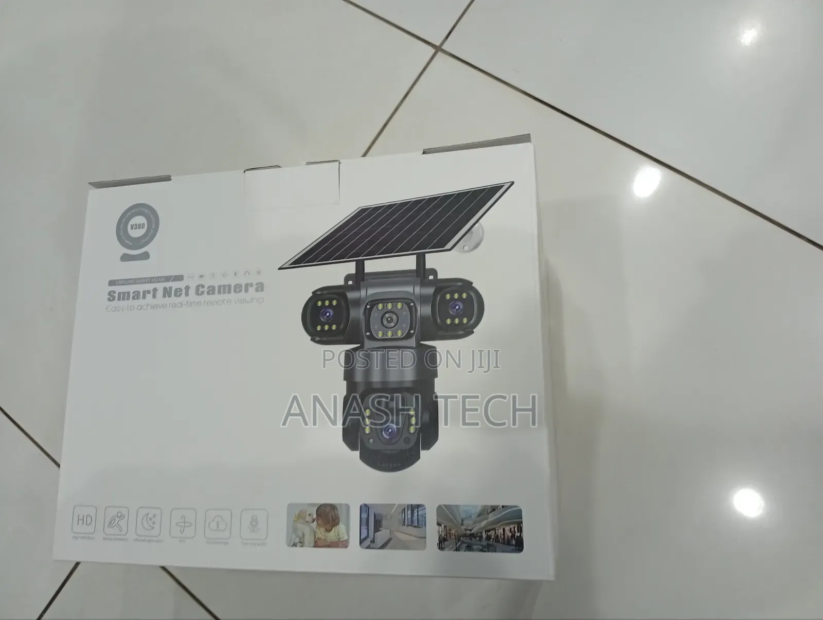 Solar Camera Triple Lens 4g Solar V380 Tripple Lens