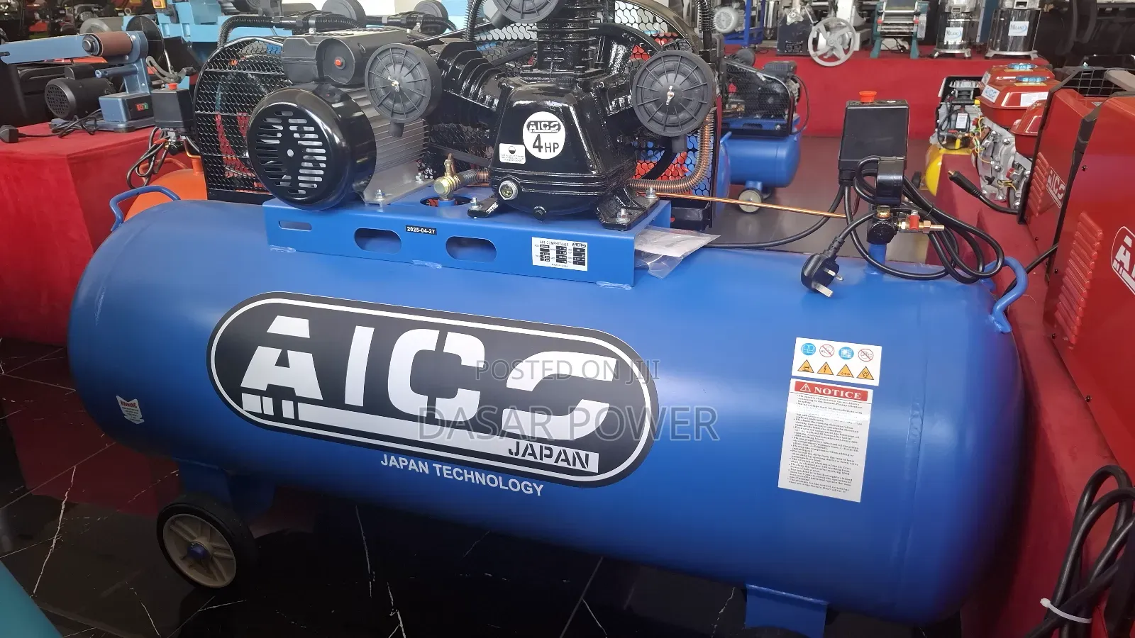 300 Litres Air Compressor Single Phase.