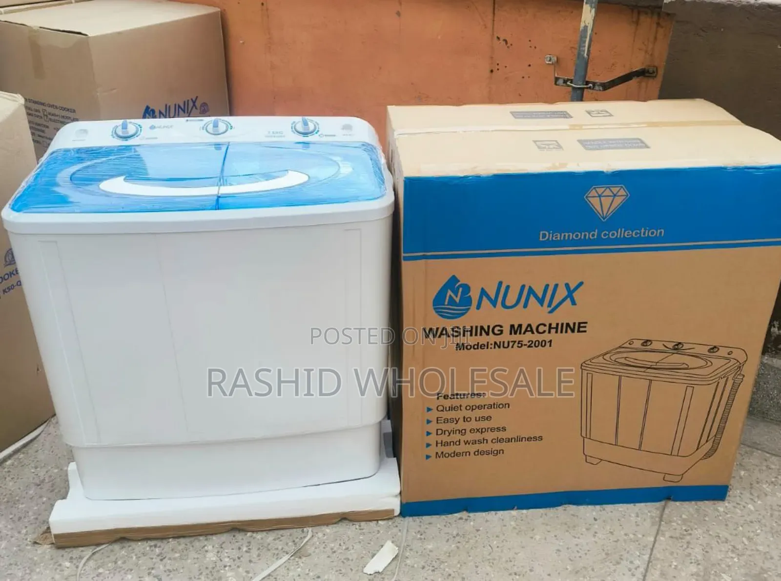 7.5kgs Washing Machine Nunix Twin Tub