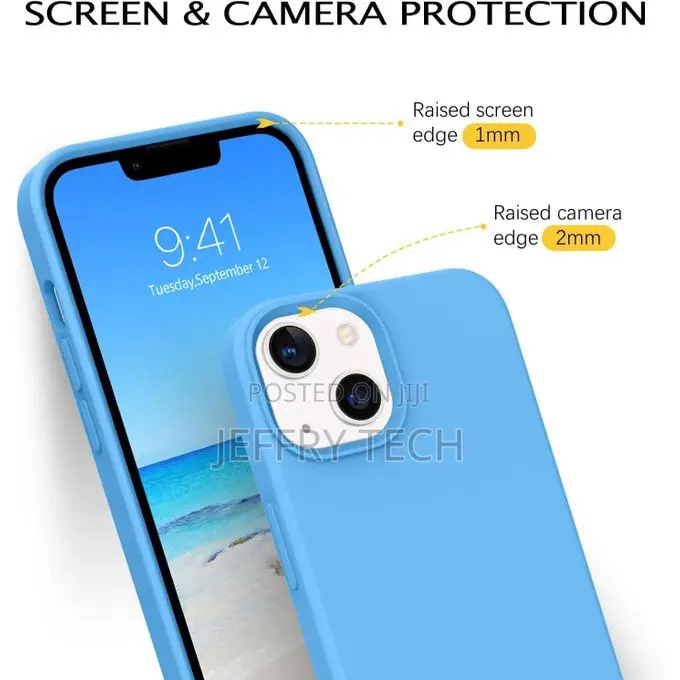 Evoll iPhone 14 (6.1 Inch) Silicone Case With Lining Cover