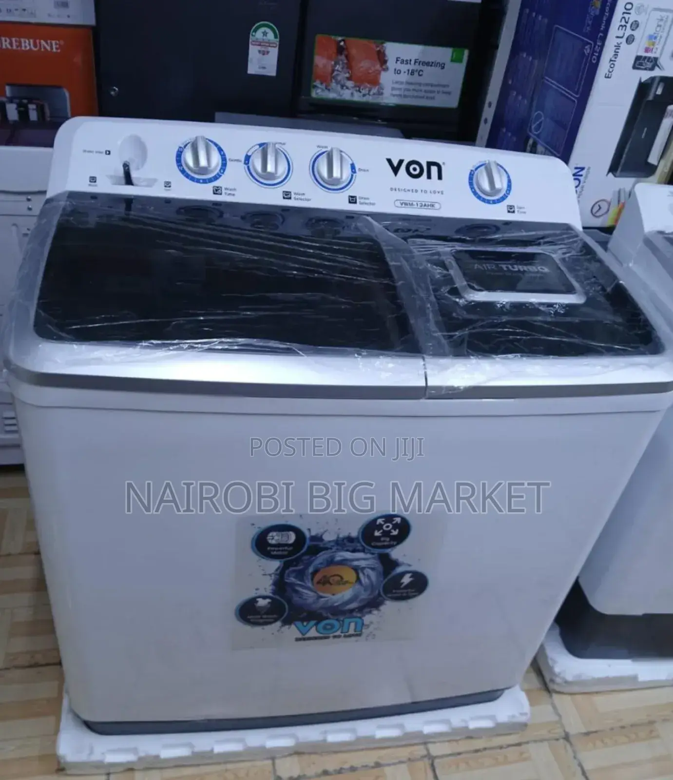 New Arrivals 13 KGS Von Washing Machine Wash and Spin