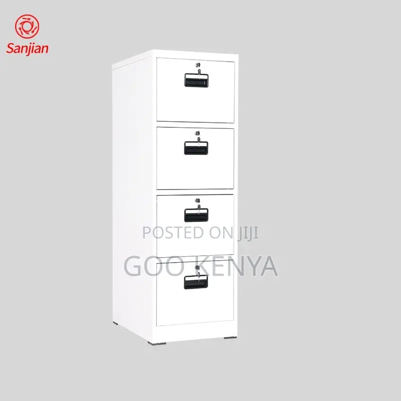 Office Cabinet ; 4-Key Four Drawer Steel Filing Cabinet