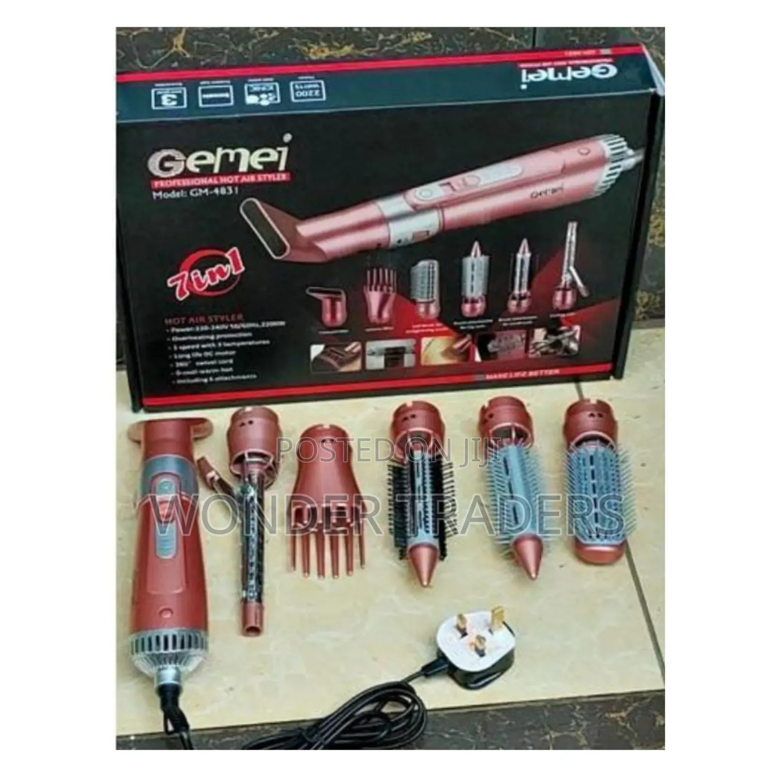 Gemei Professional Hot Air Styler 
Gemei 7 in One Hair Stylist Set