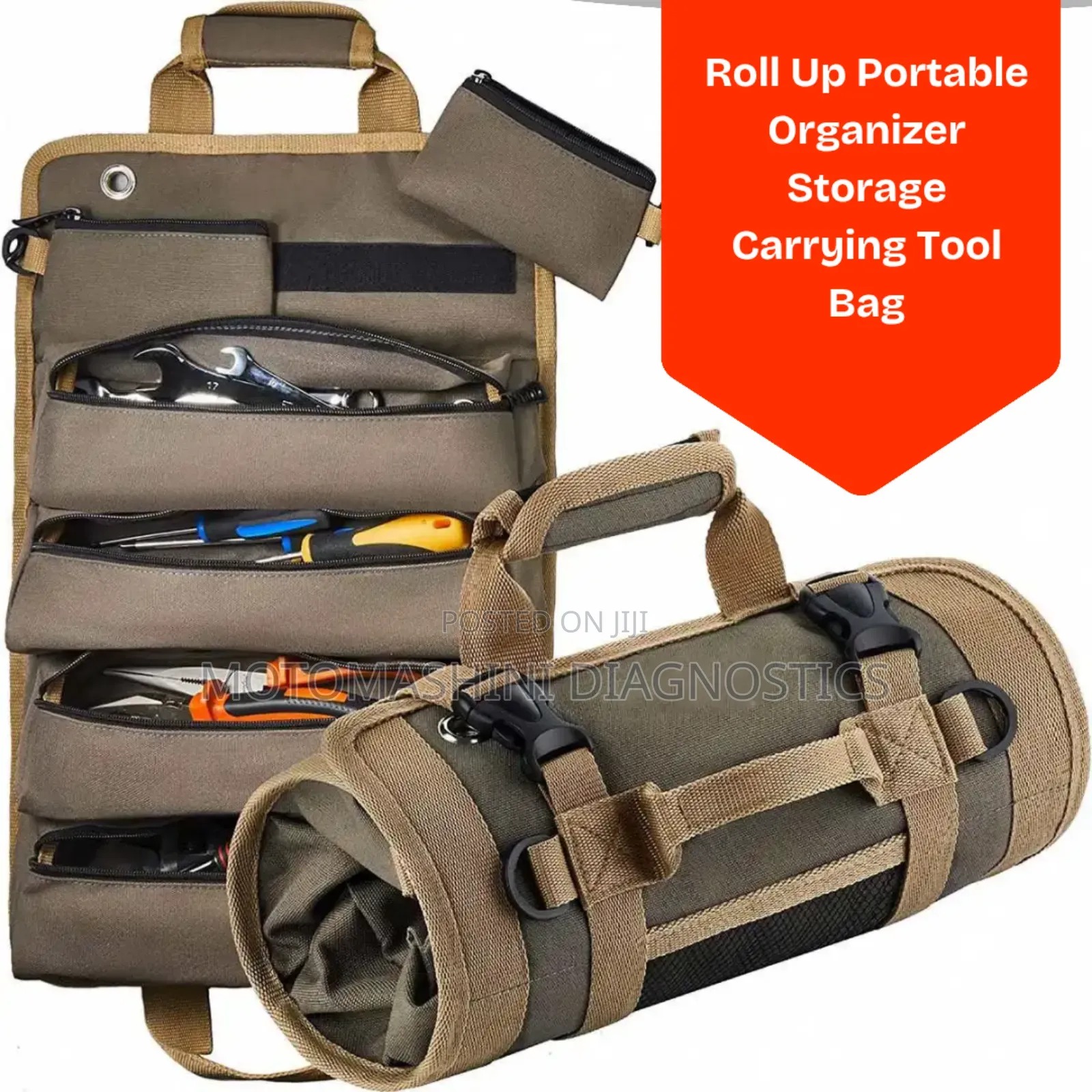 Roll Up Portable Organizer Storage Carrying Tool Bag