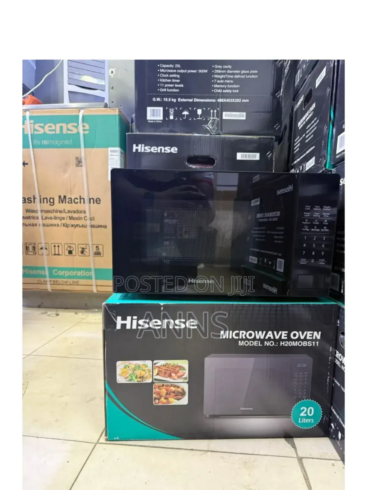 Hisense 20l Black Digital Microwave