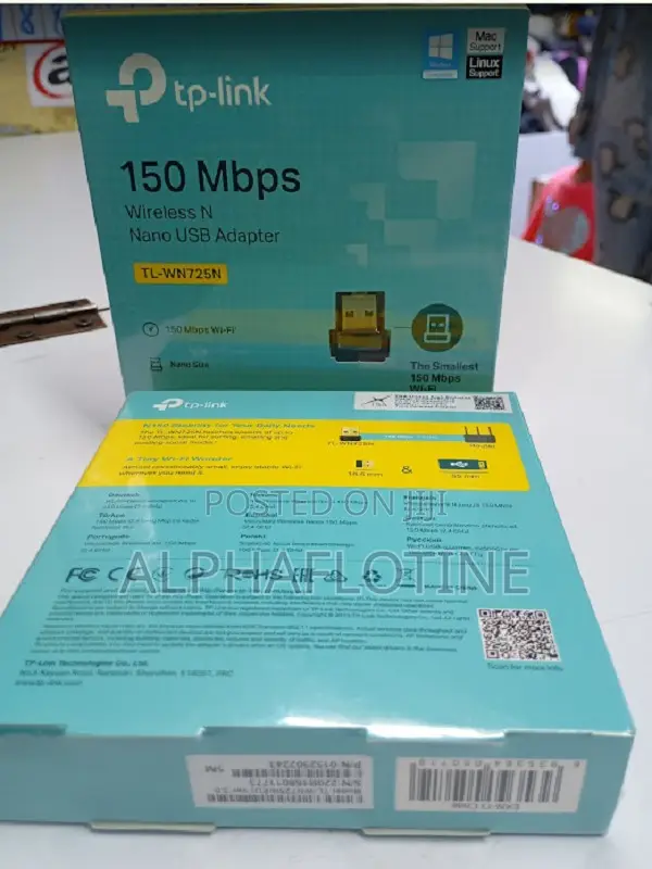 Tl-Wn725n Wireless (N) Nano Usb Adapter150mbps