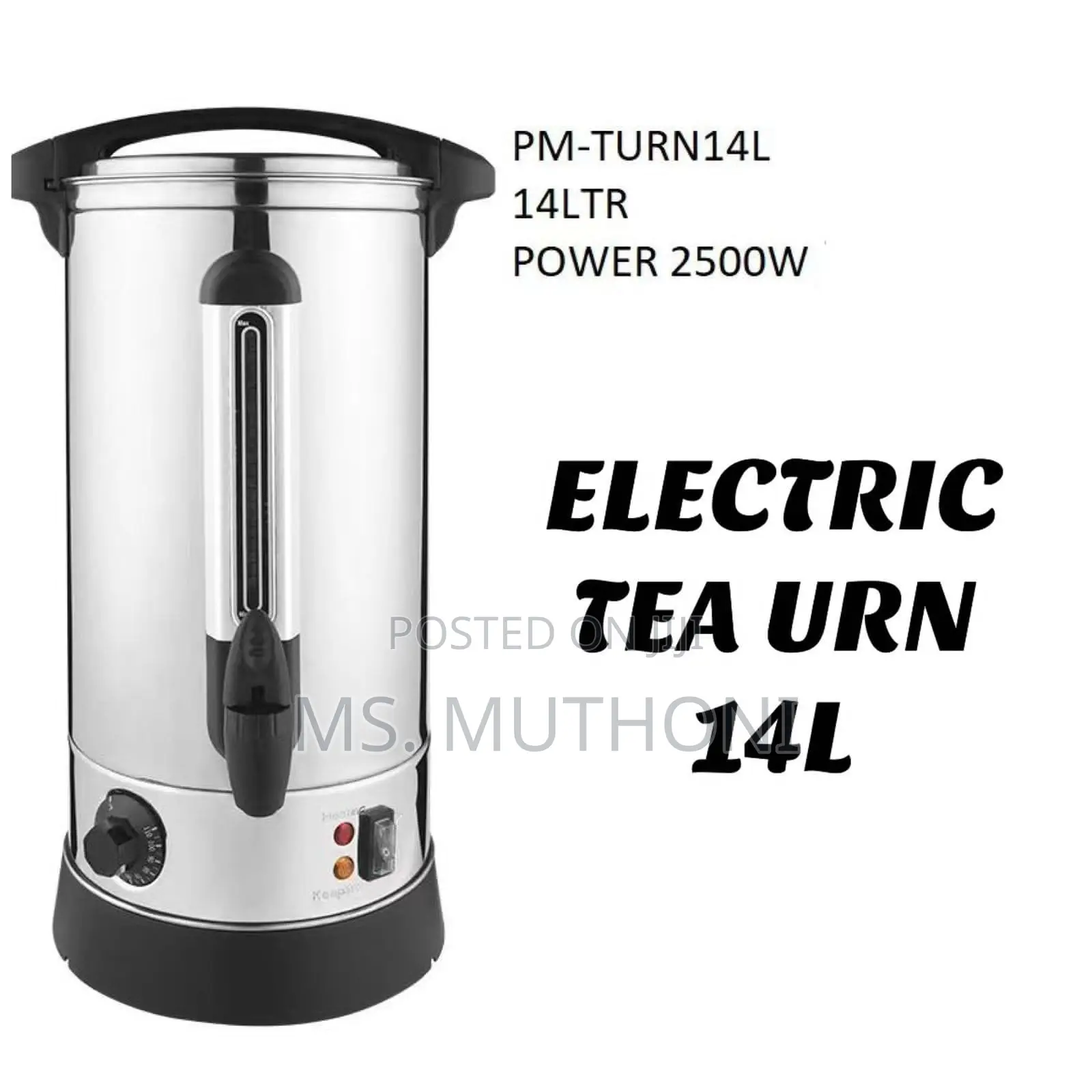 Fourteen Litre (14 L ) Electric Boiler / Tea Urn