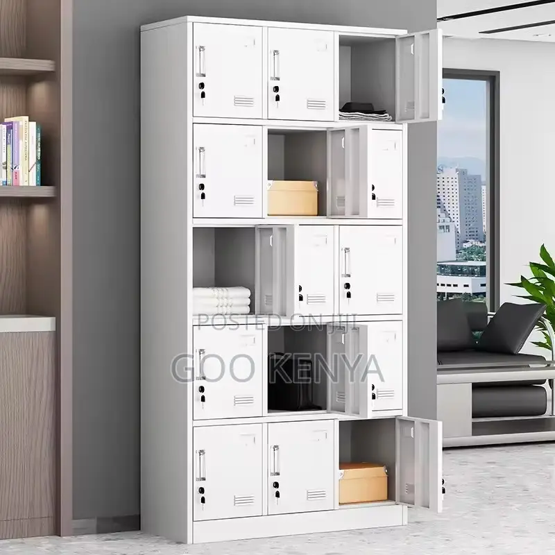 Office Cabinet ; 15-Steel Lock Office Cabinet for Storage