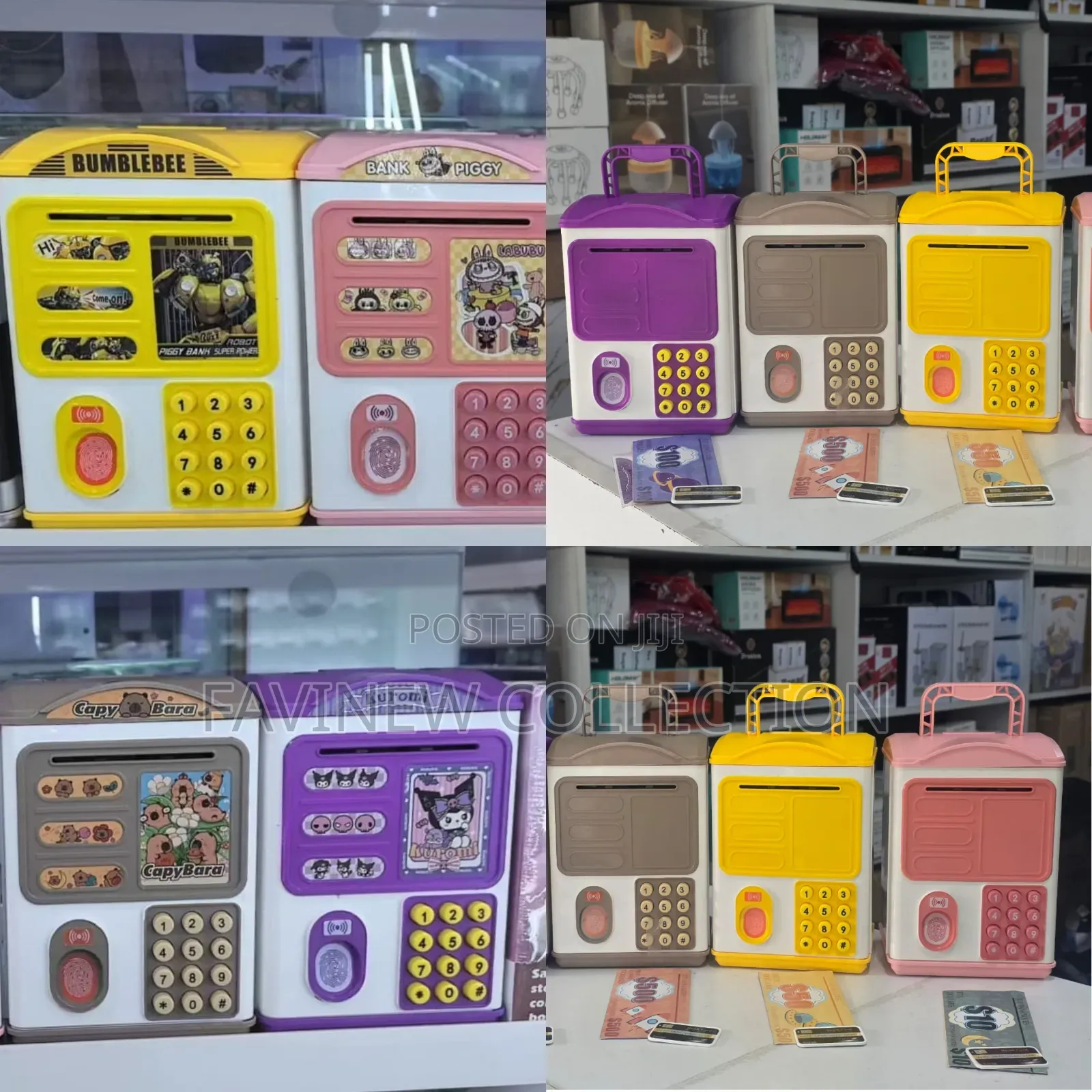 Finger Print Electronic Piggy Home Bank With Music