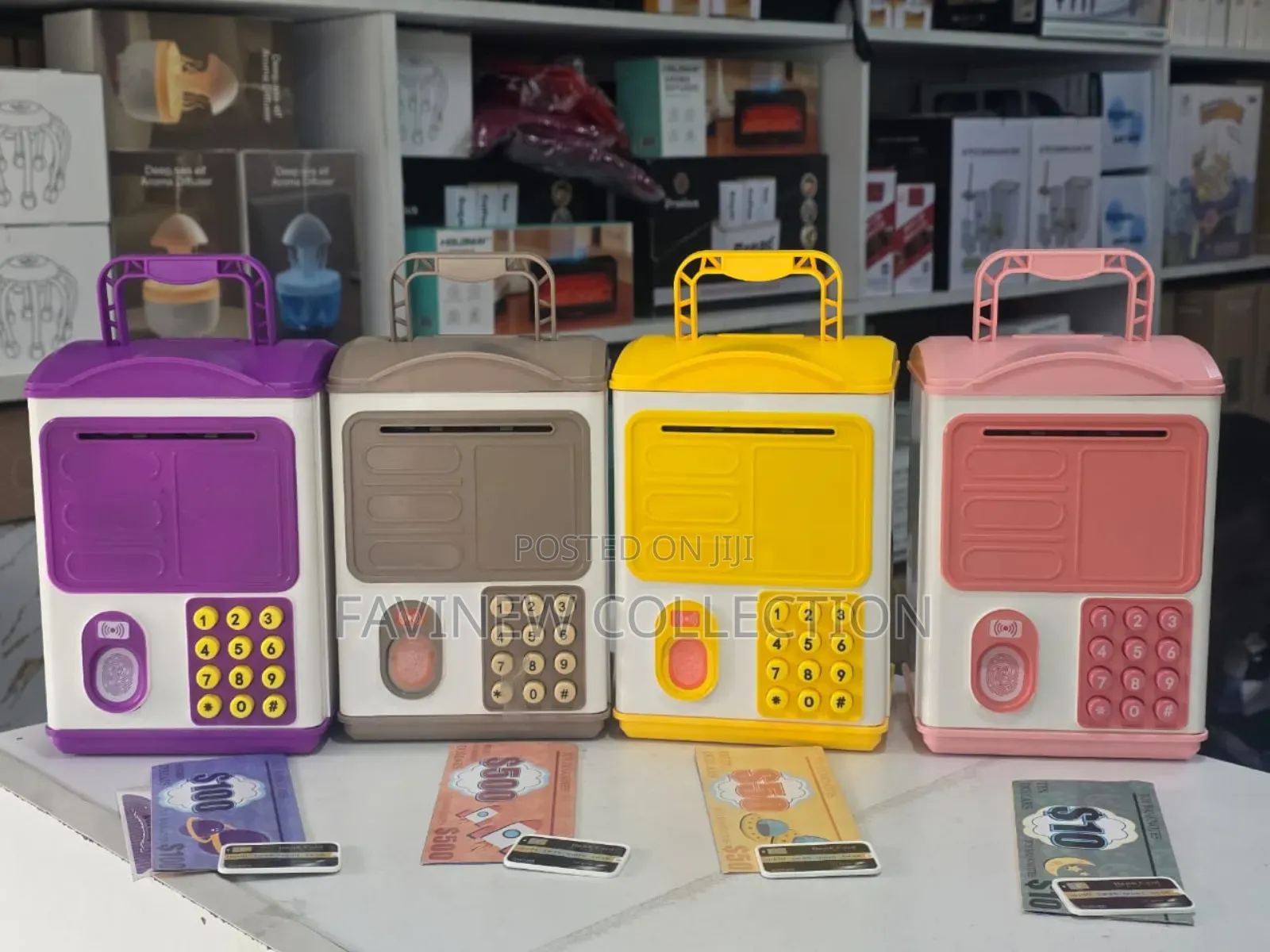 Finger Print Electronic Piggy Home Bank With Music
