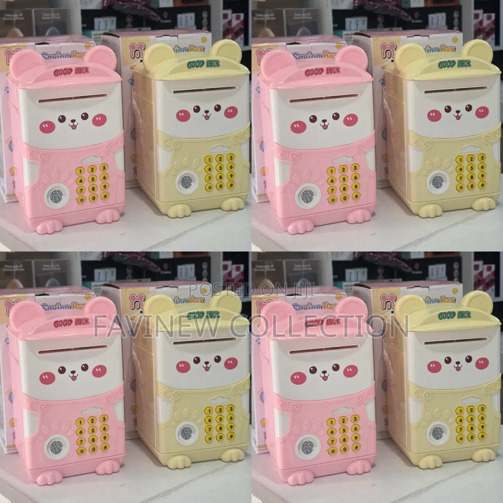 New Cartoon Finger Print Electronic Piggy Bank With Music