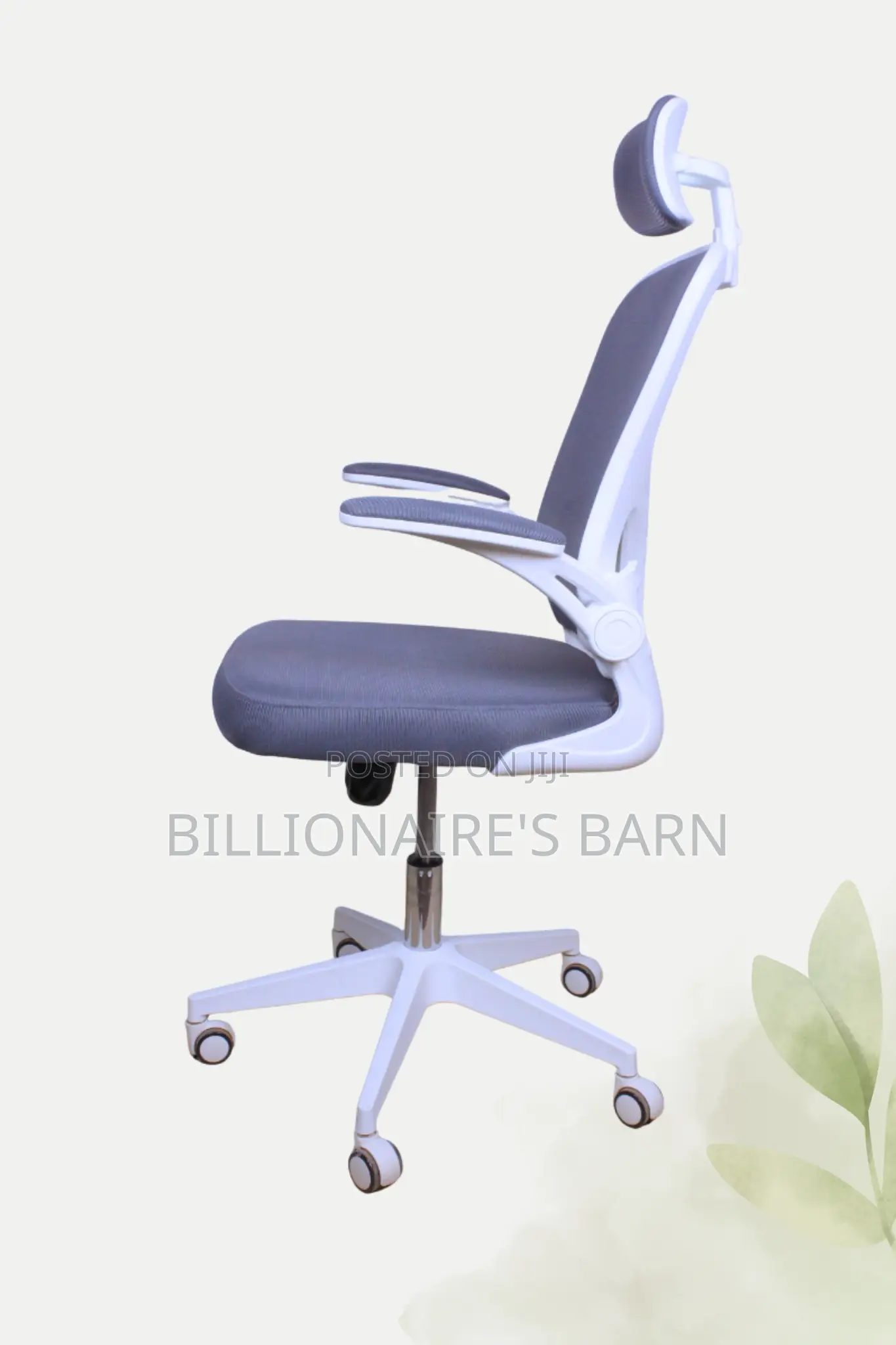 Office Chair; Orthopedic High Back Office Seat With Headrest