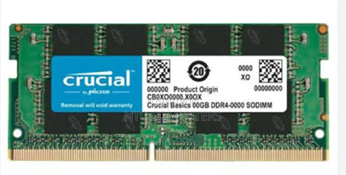 Crucial Laptop Ram Ddr4 4gb 2666