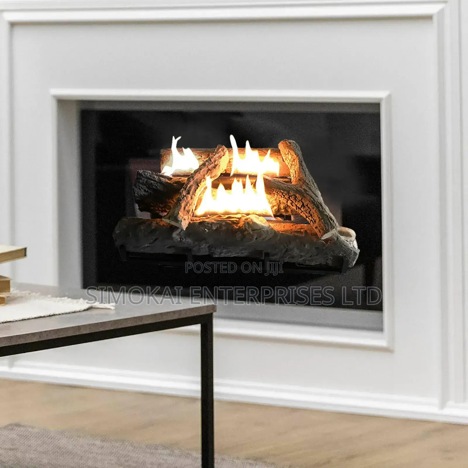 Alva New Log Fireplace Gas Heater 520mm Wide