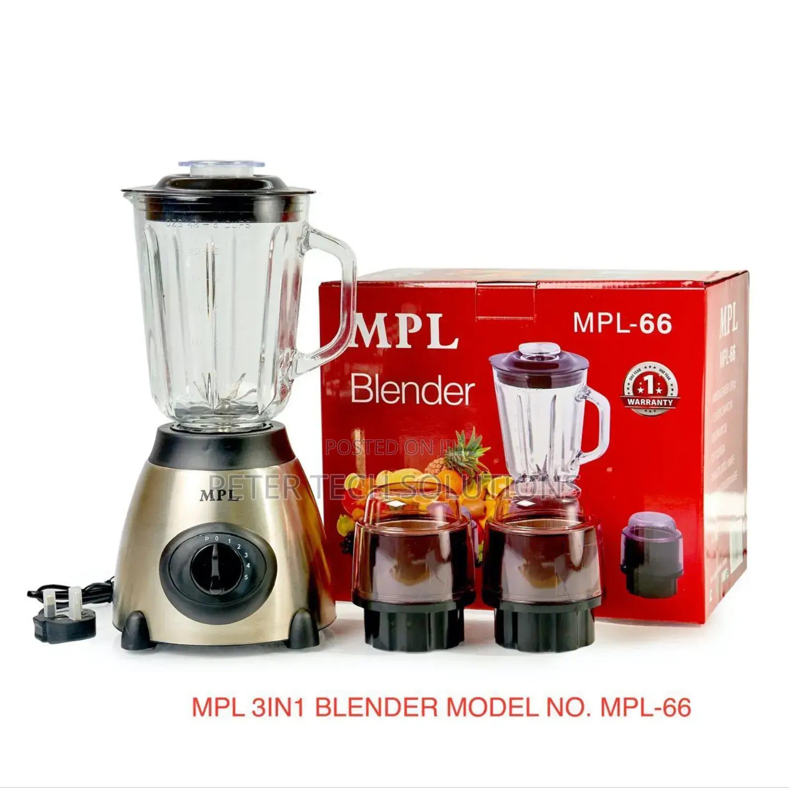 3 in 1 MPL Mettalic Base Blender