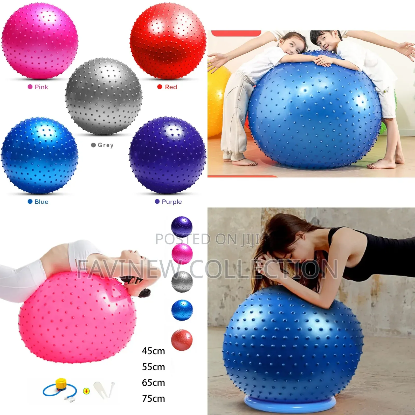 Spike Gym Ball Large Sensory Fitness Yoga Exercise Balls
