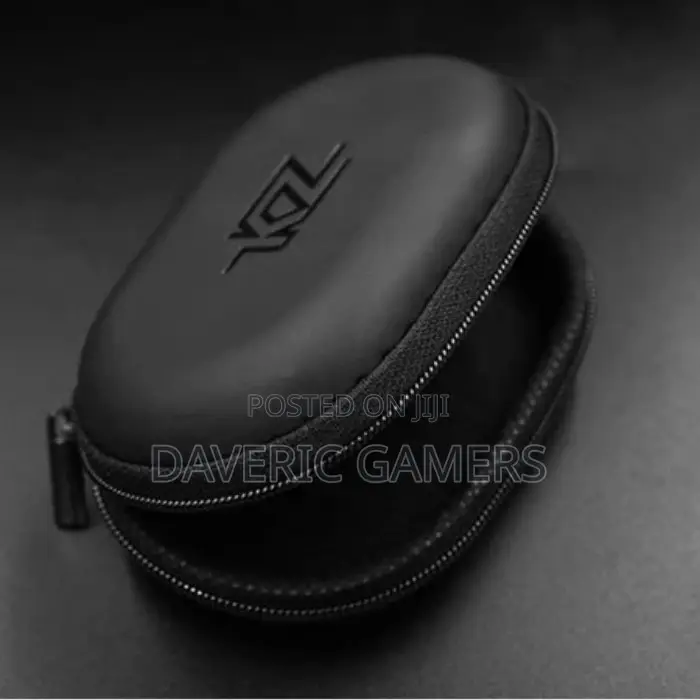 Kz Oval Black Earphone Cable Zipper Case