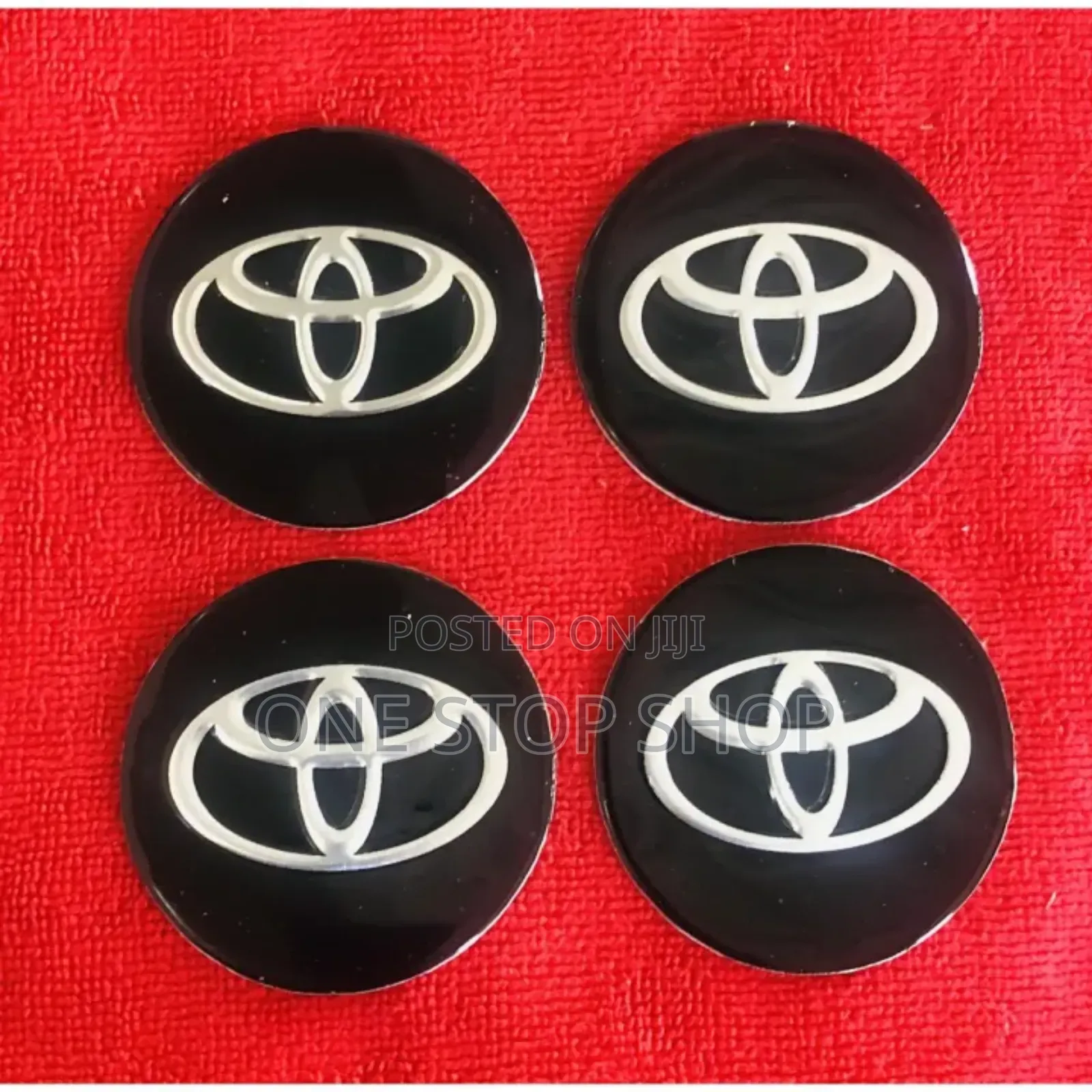 4x Toyota Wheel Hub Stickers