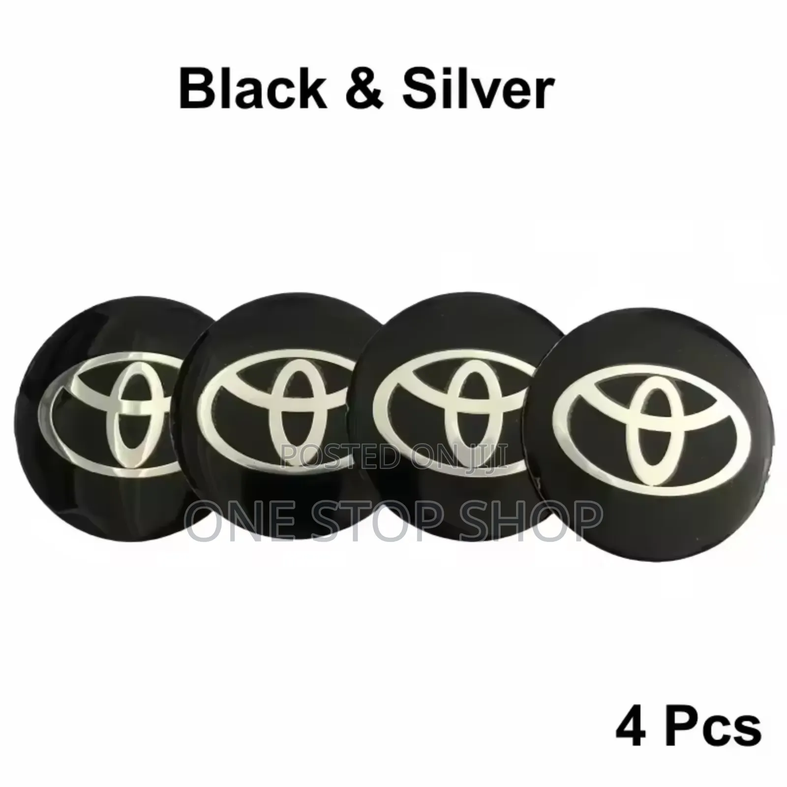 4x Toyota Wheel Hub Stickers
