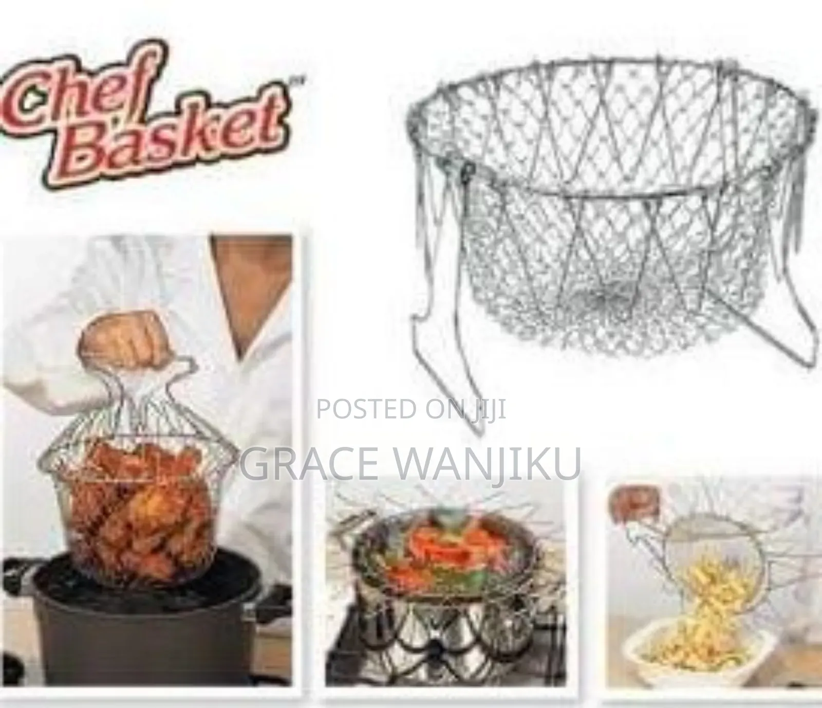 *Stainless Steel Chef Basket