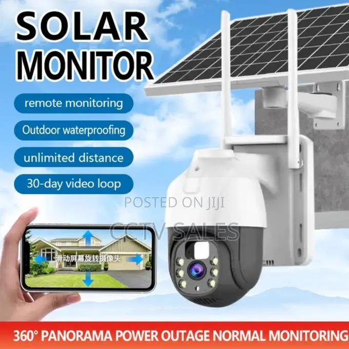 V360 Wifi PTZ Solar Camera With Clear Night Vision Ability