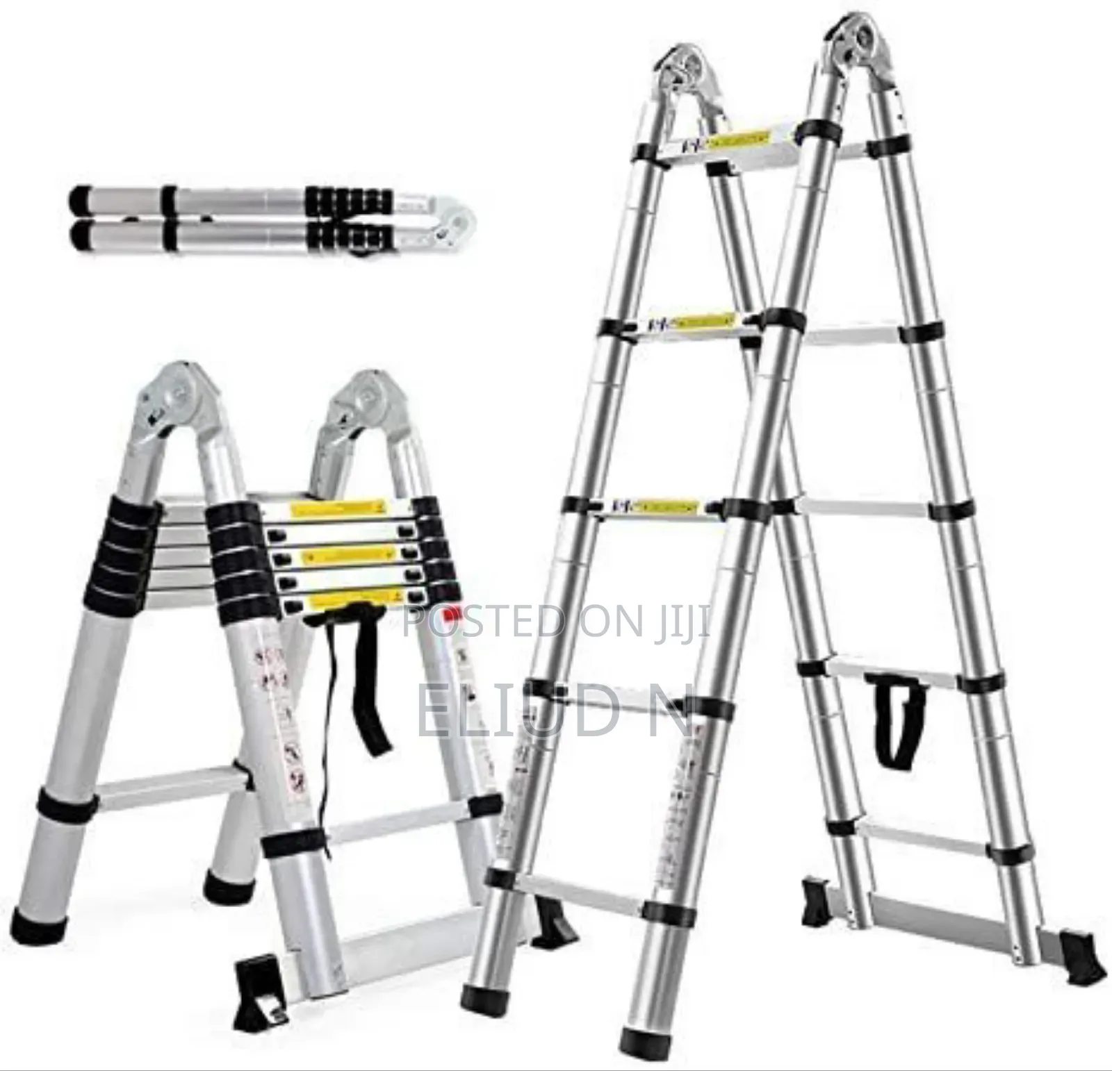 Ladder/Telescopic Ladder Aluminium 2.8+2.8m