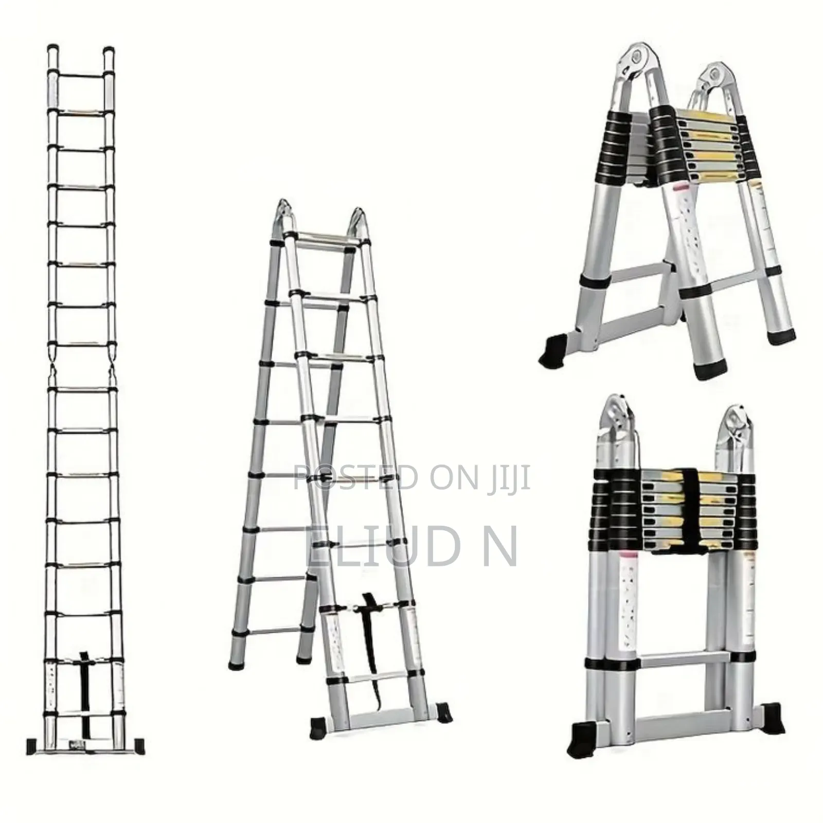 Dual Aluminium Ladder/Telescoping Ladder 3.6+3.6m