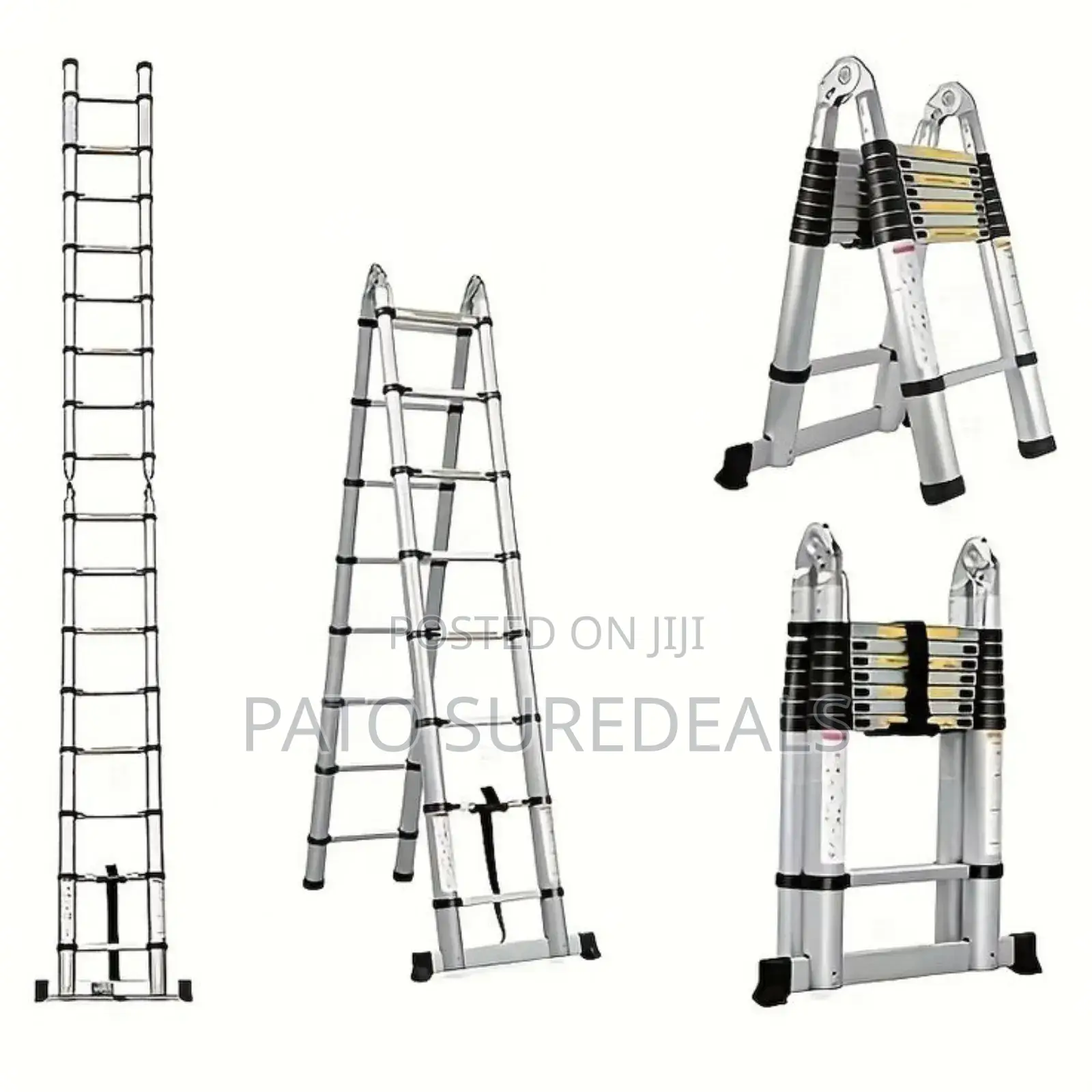 Dual Aluminium Ladder/Telescoping Ladder 3.6+3.6m